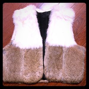 Ombré Rabbit Fur Vest